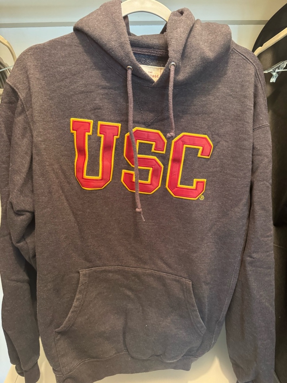 USC Hooded Sweatshirt - Gray with Red/Gold Logo